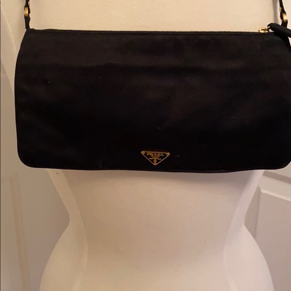 One of a kind silk satin Prada evening bag